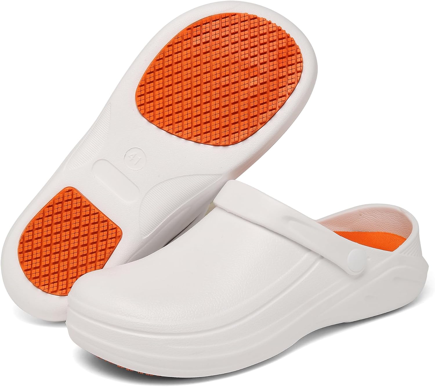 

Мужские и женские кроссовки JSWEI для кухни - противоскользящие водонепроницаемые кроссовки для мужчин, женщин, медсестер, садоводов, для дома и улицы, белый