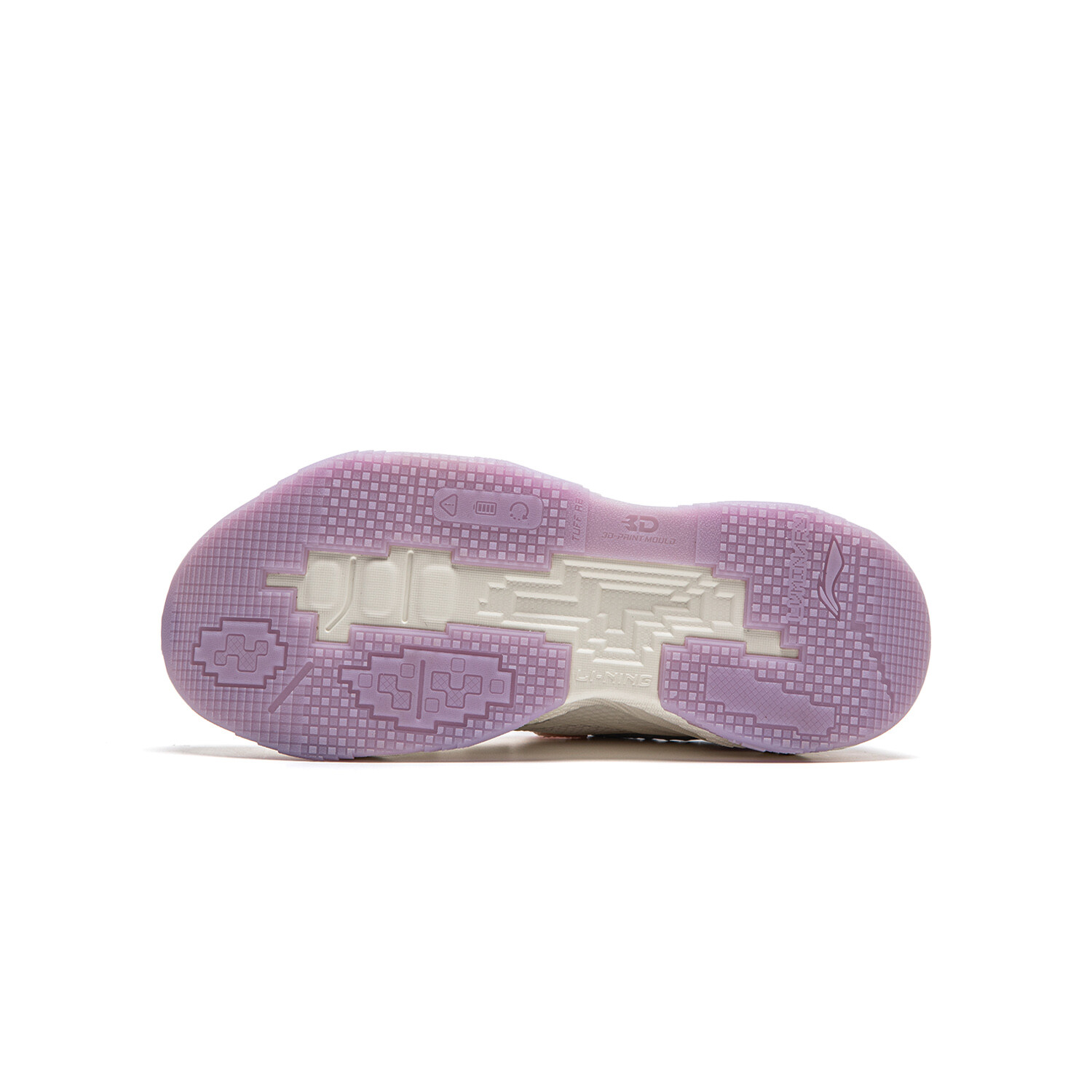 Кроссовки LINING YOUNG Kids Lifestyle Shoes GS Low-top Rice White/Moonlight Purple — фото 3
