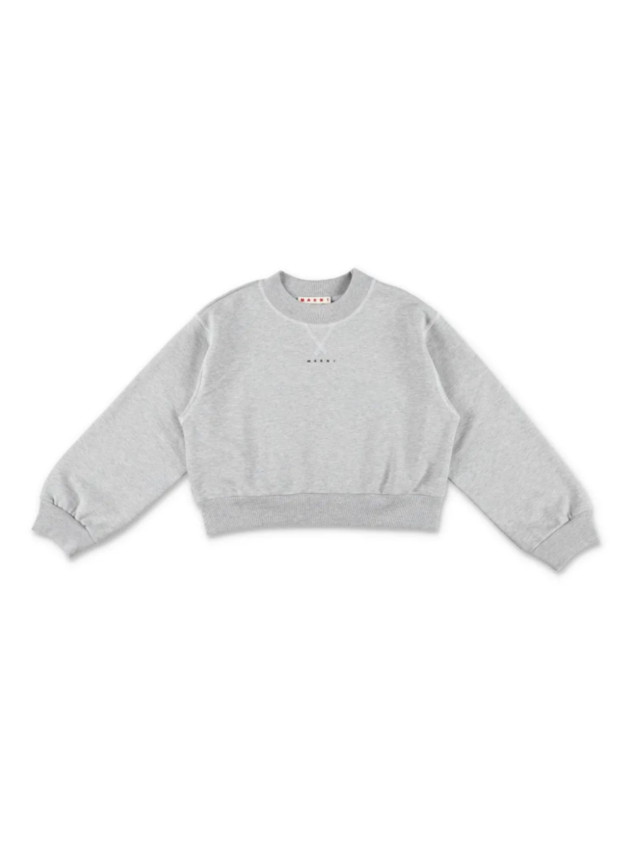 

Укороченная толстовка Marni Kids, серый