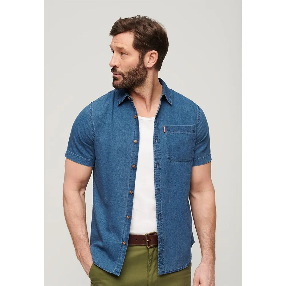

Рубашка Superdry Vintage Loom, синий