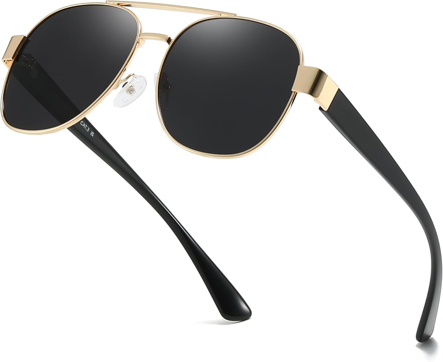 

Поляризованные солнцезащитные очки-авиаторы LVIOE для мужчин и женщин, модные, классические, в стиле ретро, ​​с защитой от УФ-излучения UV400, для вождения, рыбалки, LS1204, A1 Gold Black/Grey