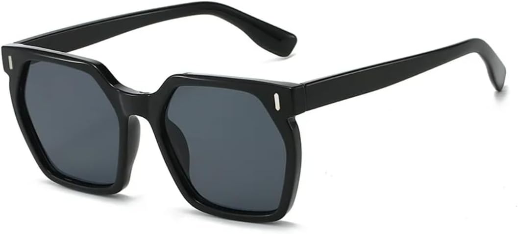 

Популярные модные квадратные солнцезащитные очки для женщин в стиле ретро с градиентной оправой и заклепками, защита от УФ-излучения UV400, для мужчин, для вечеринок, путешествий и пляжа TVTBBVV, Black