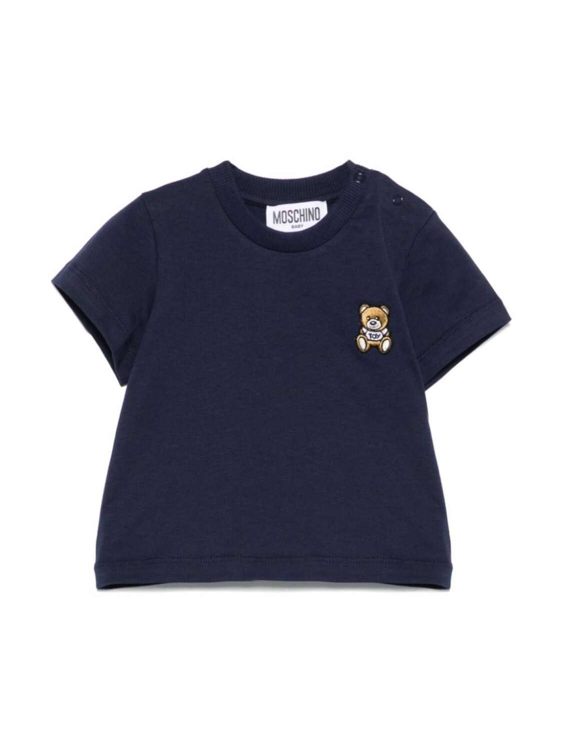 

Moschino Kids футболка с узором Teddy Bear, синий