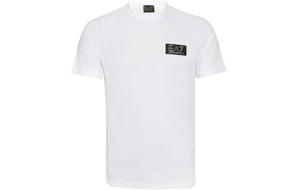Футболка EA7 Emporio Armani белая