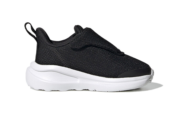 Кроссовки adidas Fortarun для малышей, низкие, черно-белые — фото 2