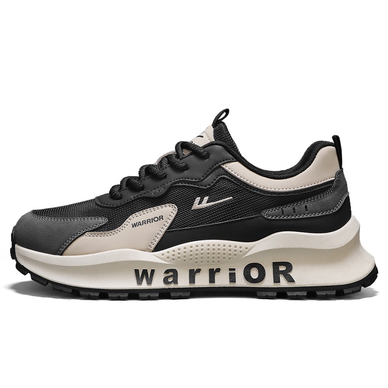 

Повседневные туфли мужские низкие серые WARRIOR, Black Khaki Dark Gray