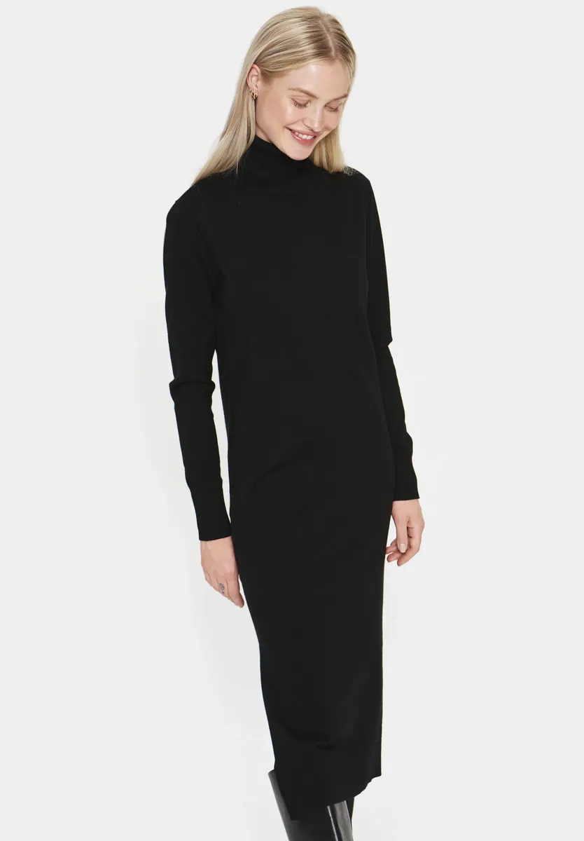 

Трикотажное платье Saint Tropez "MilaSZ Roll Neck Long Dress", черный