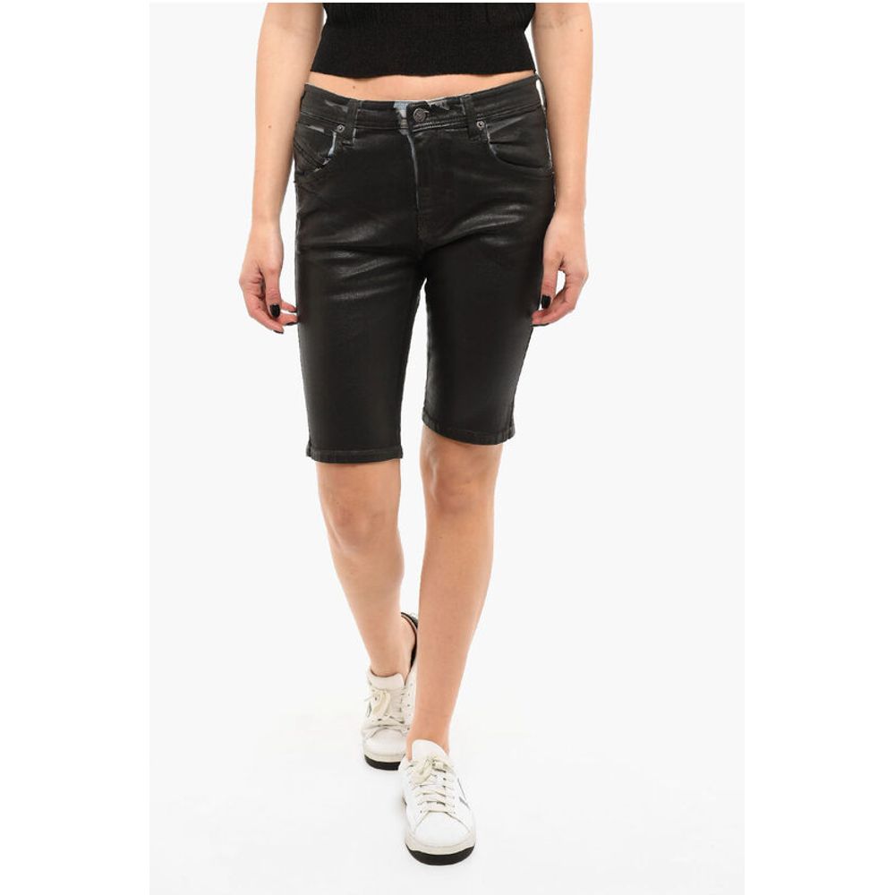 

DE-GINNY Джинсовые шорты облегающего кроя Diesel, Black