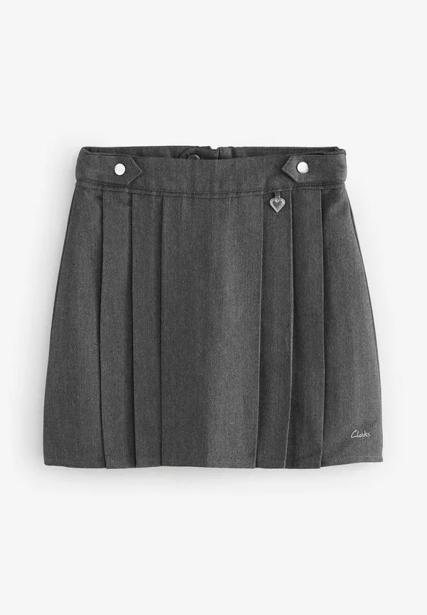Обычная посадка, юбка-трапеция из двух частей. Clarks, Grey — фото 2