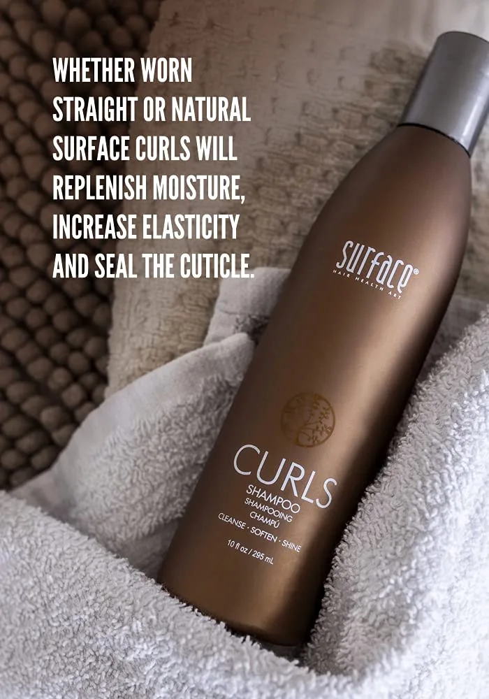 Набор для мгновенного восстановления кудрей Surface Hair: шампунь и кондиционер для кудрей, а также масло-гель для кудрей, 3 предмета. — фото 3