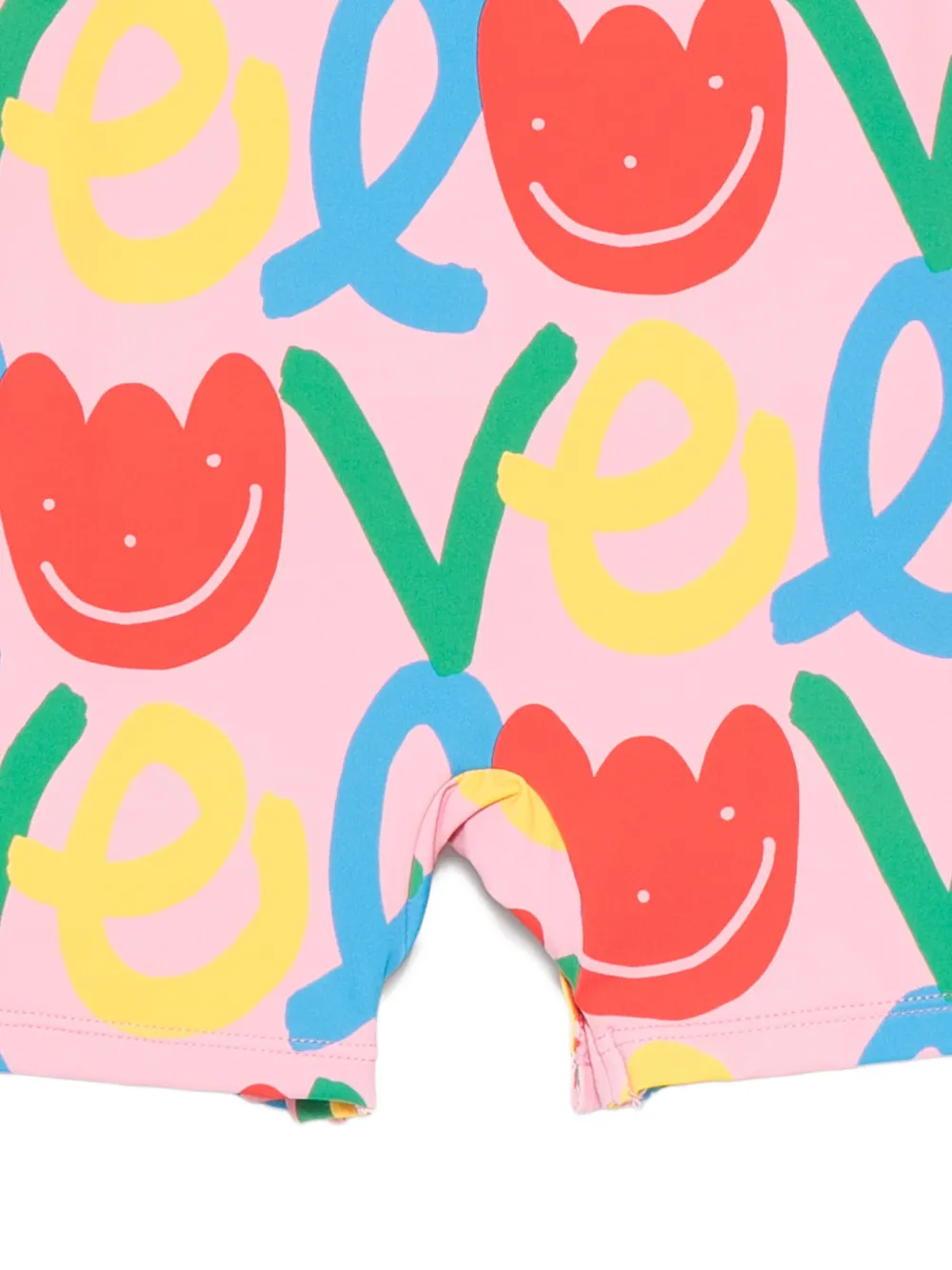 Купальник с короткими рукавами Stella Mccartney Kids, розовый — фото 3