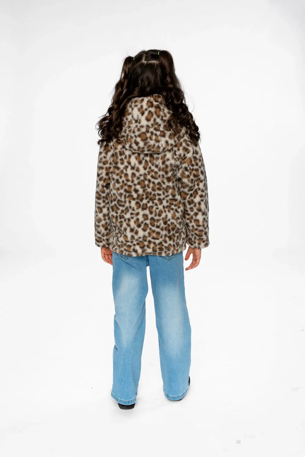 Детская куртка на молнии с капюшоном двусторонняя Deux par Deux, Pink and Leopard — фото 4