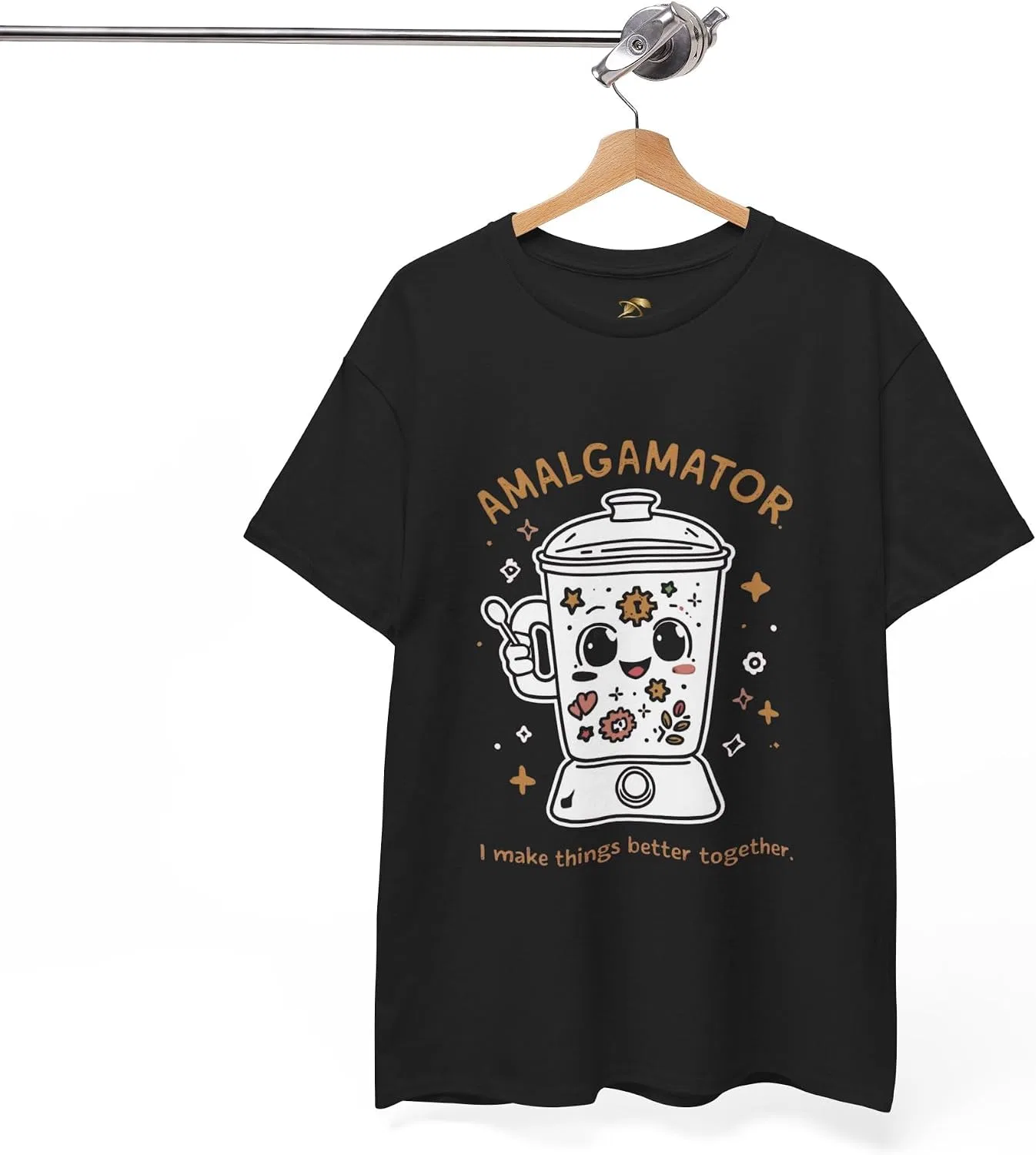 Женская футболка с принтом Amalgamator, чёрный — фото 3