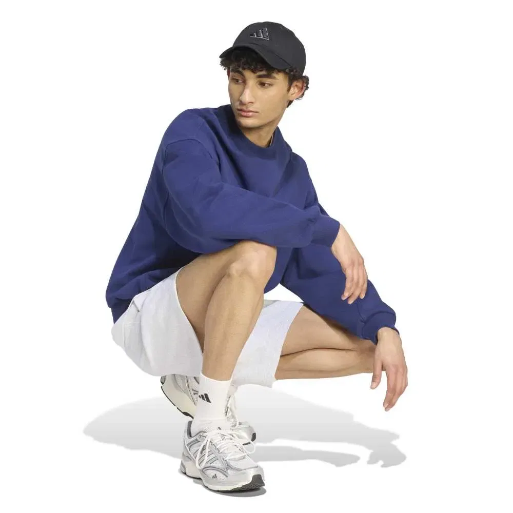 Мужской хлопковый свитшот Kit Small Logo Adidas, Blue — фото 4