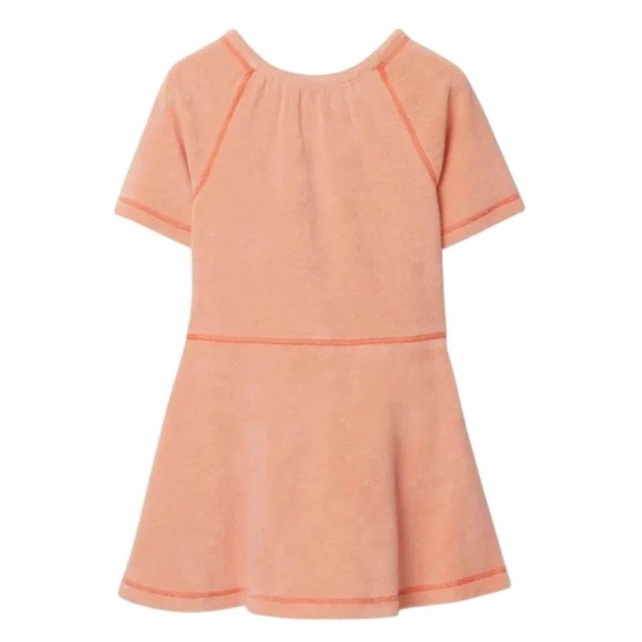 Платье из махровой ткани Kids Kirsty EKD Burberry, Dusky Coral — фото 2