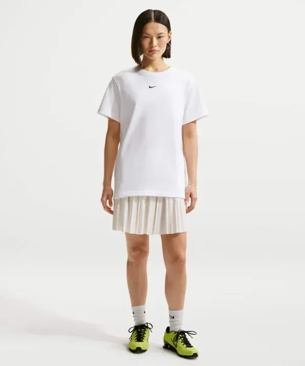 Футболка оверсайз с коротким рукавом, Nike, белый/черный — фото 4