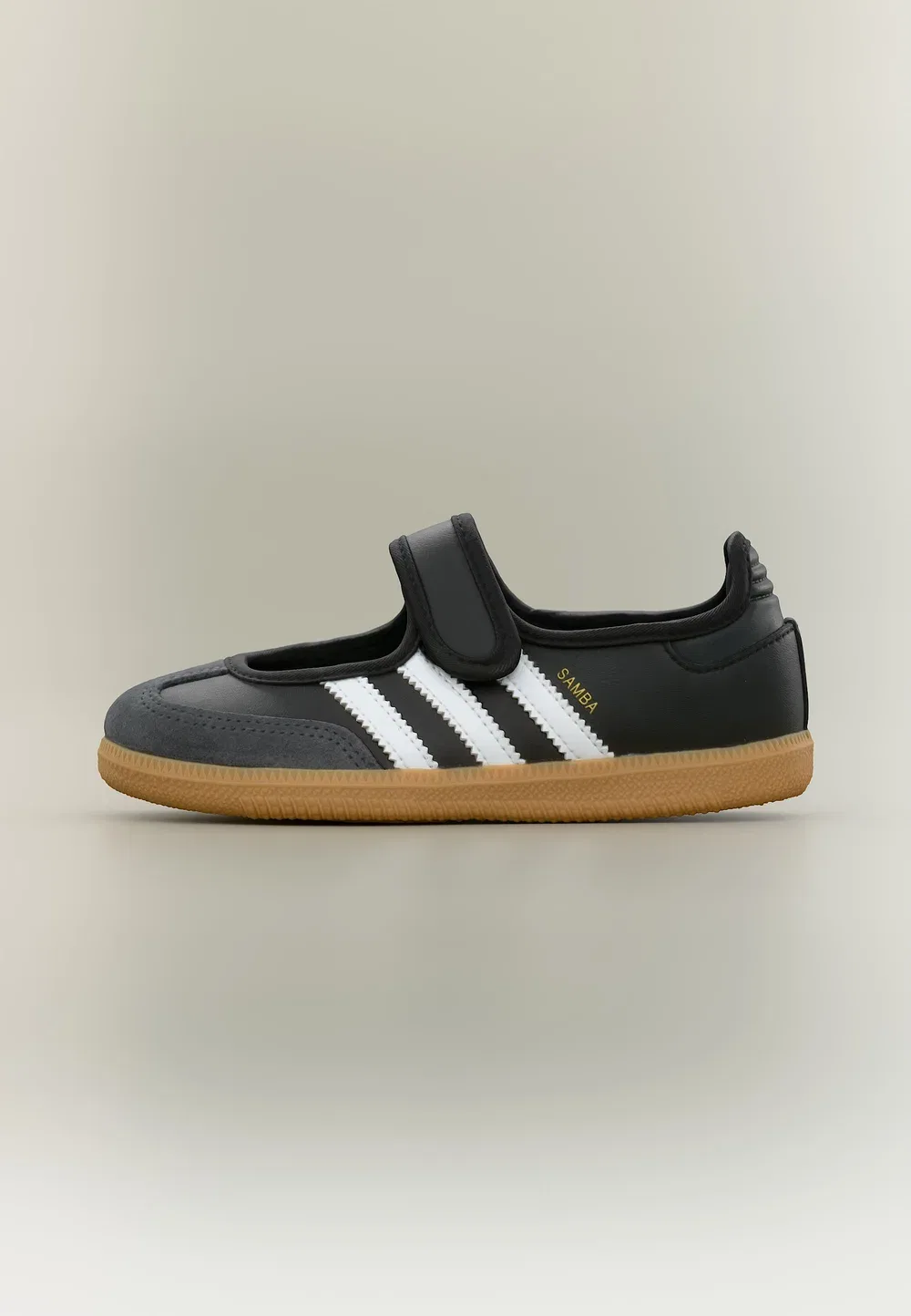 Samba Jane - балетки с ремешком на щиколотке Adidas Originals, Core Black/Footwear White