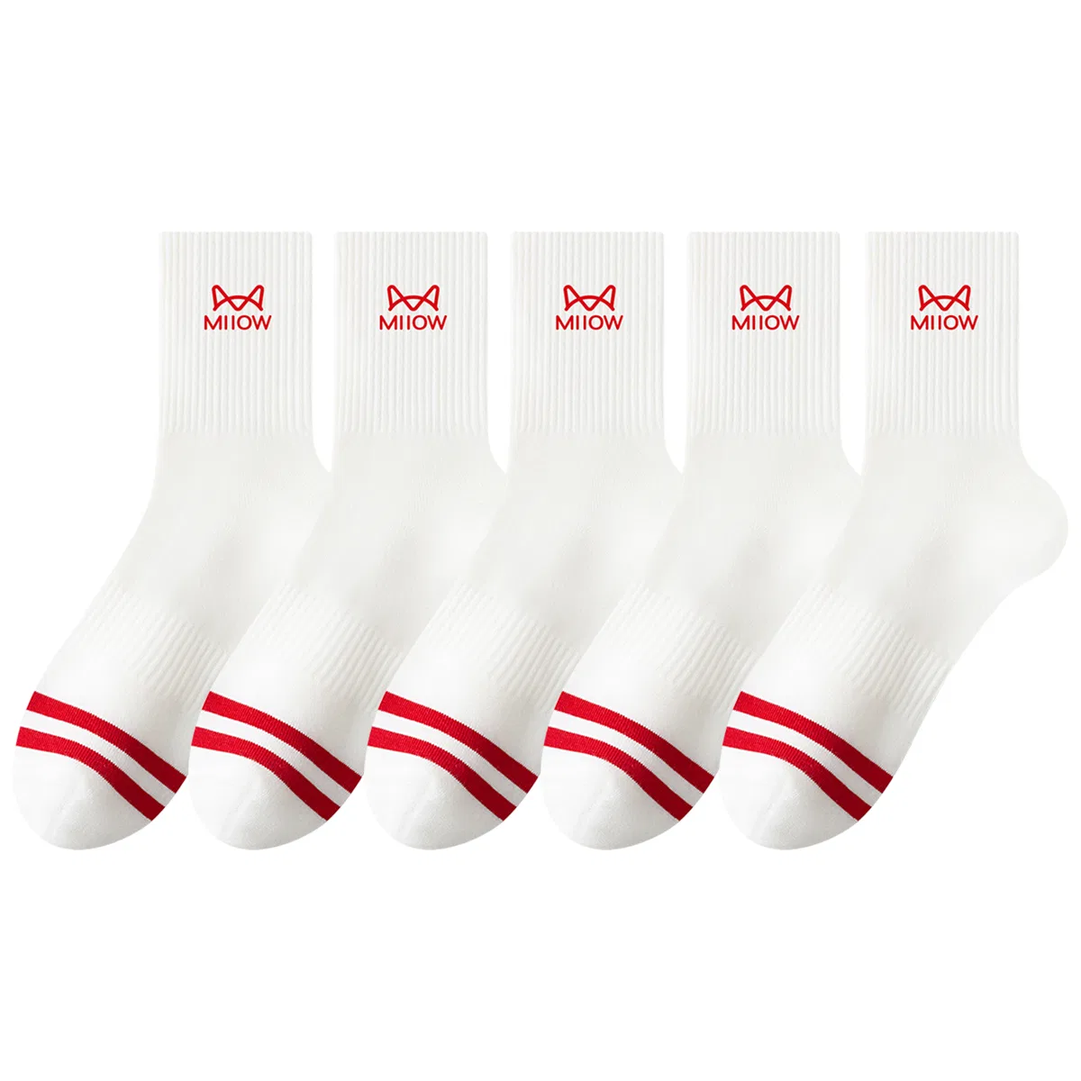 Детские носки-гольфы с комплектом из 5 пар, Crew Socks, MIIOW