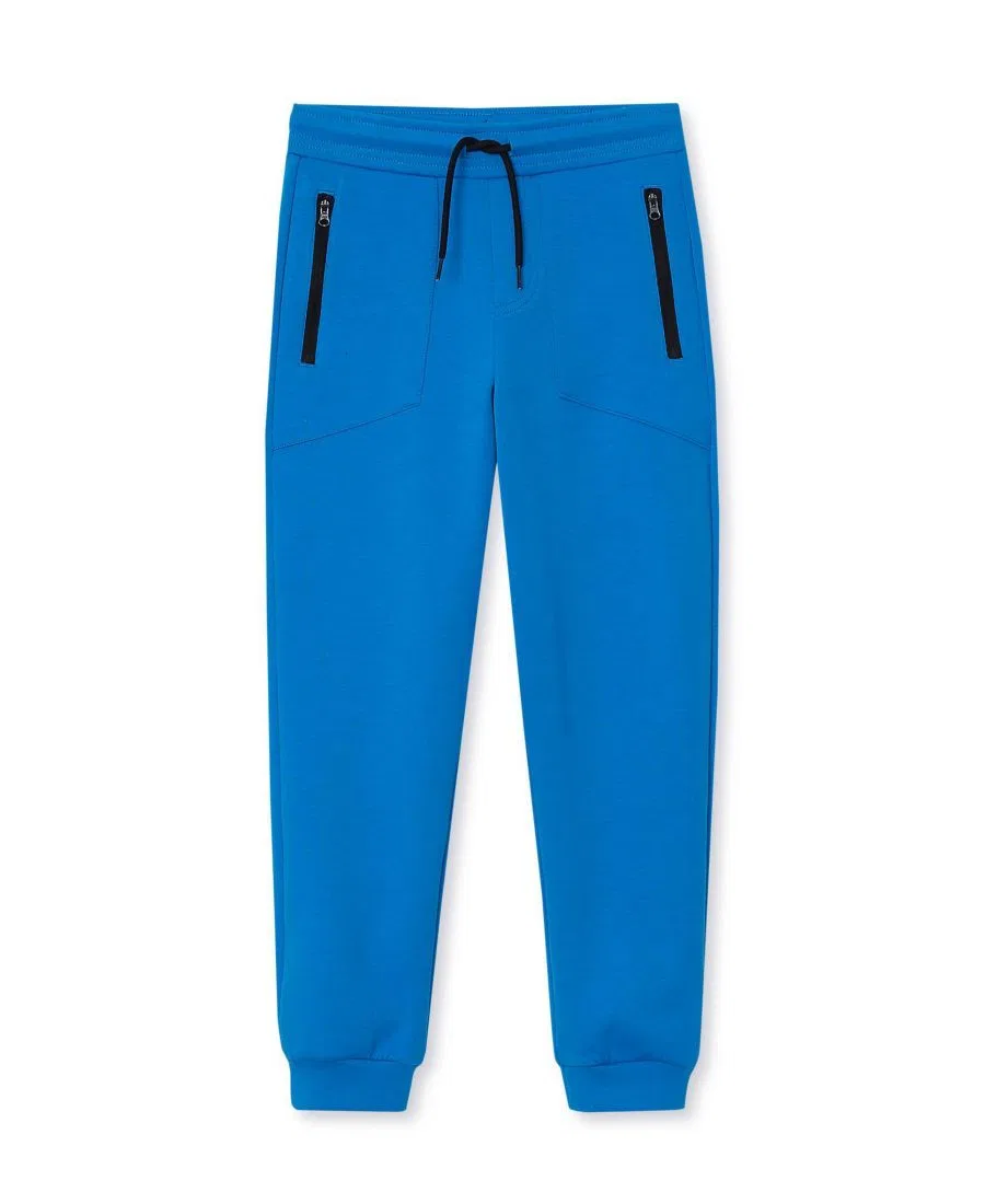 Детские спортивные брюки из техноткани с эластичным поясом Lands' End, French Blue