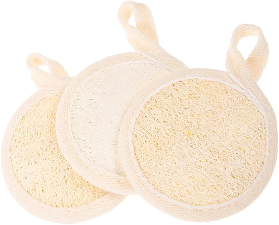 Спонж для умывания, 3 шт, Generisch, 8.5x8.5x0.5 см, Beige