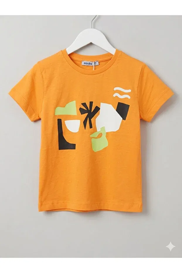 Детская футболка для мальчиков хлопковая A&Şik Butik, Orange