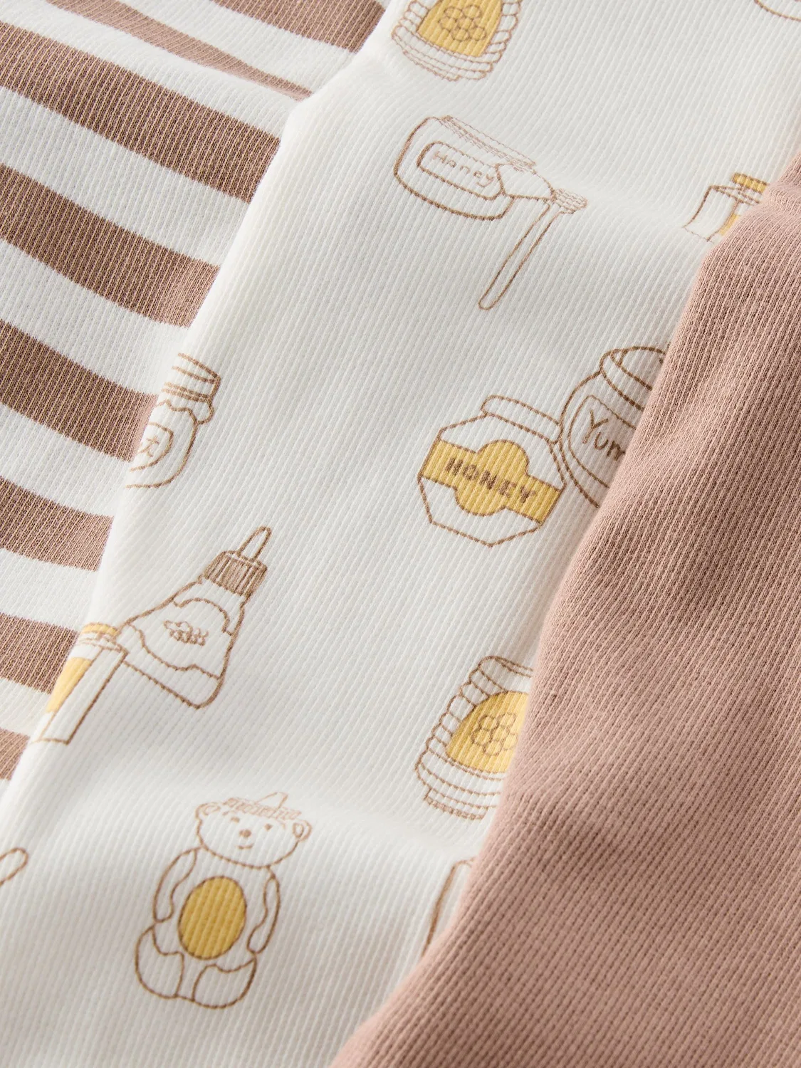 Комбинезон для новорожденных Cotton On, 3 шт., коричневый — фото 2