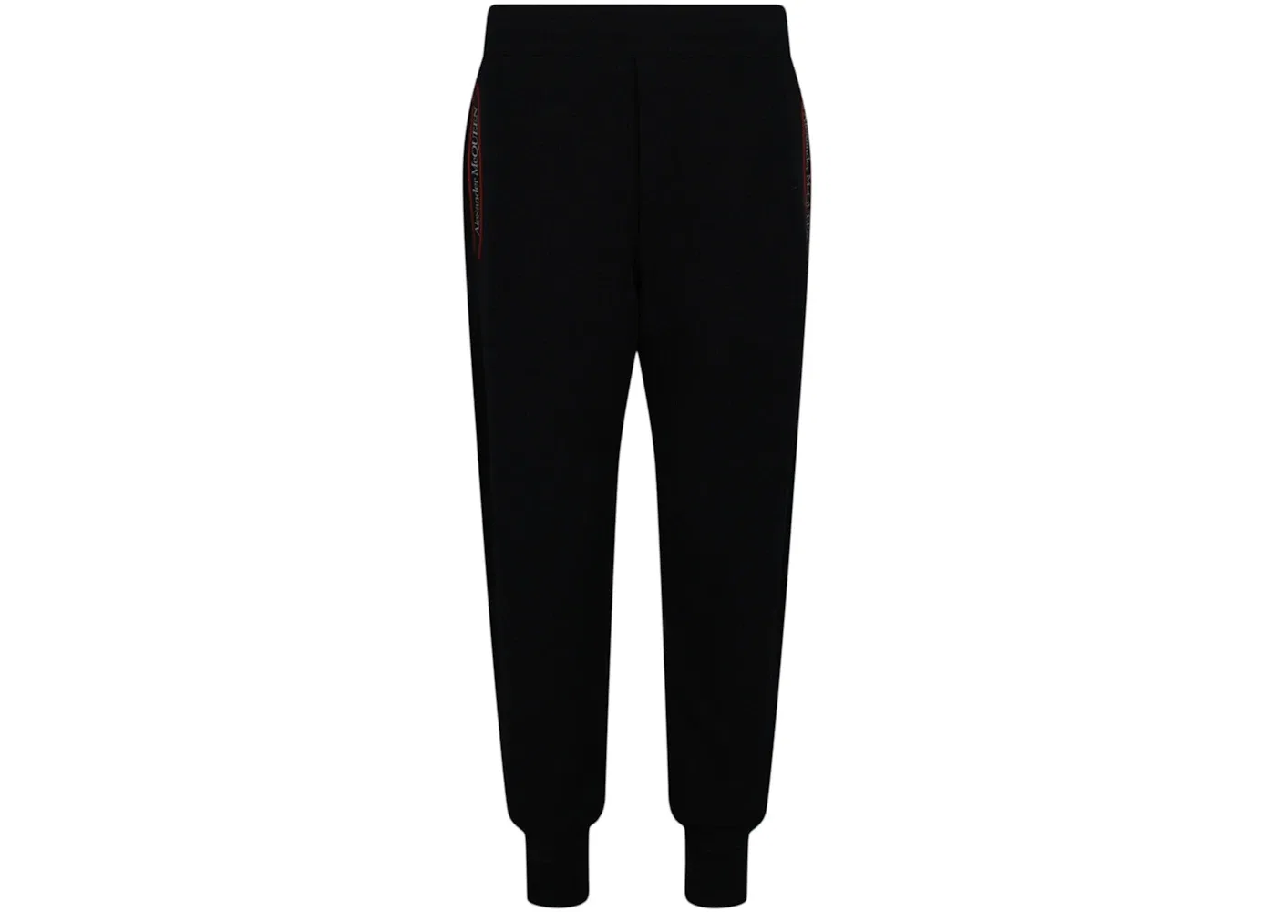 Мужские спортивные штаны с логотипом Alexander McQueen Selvedge Logo Tape Detail Joggers, Black Multi