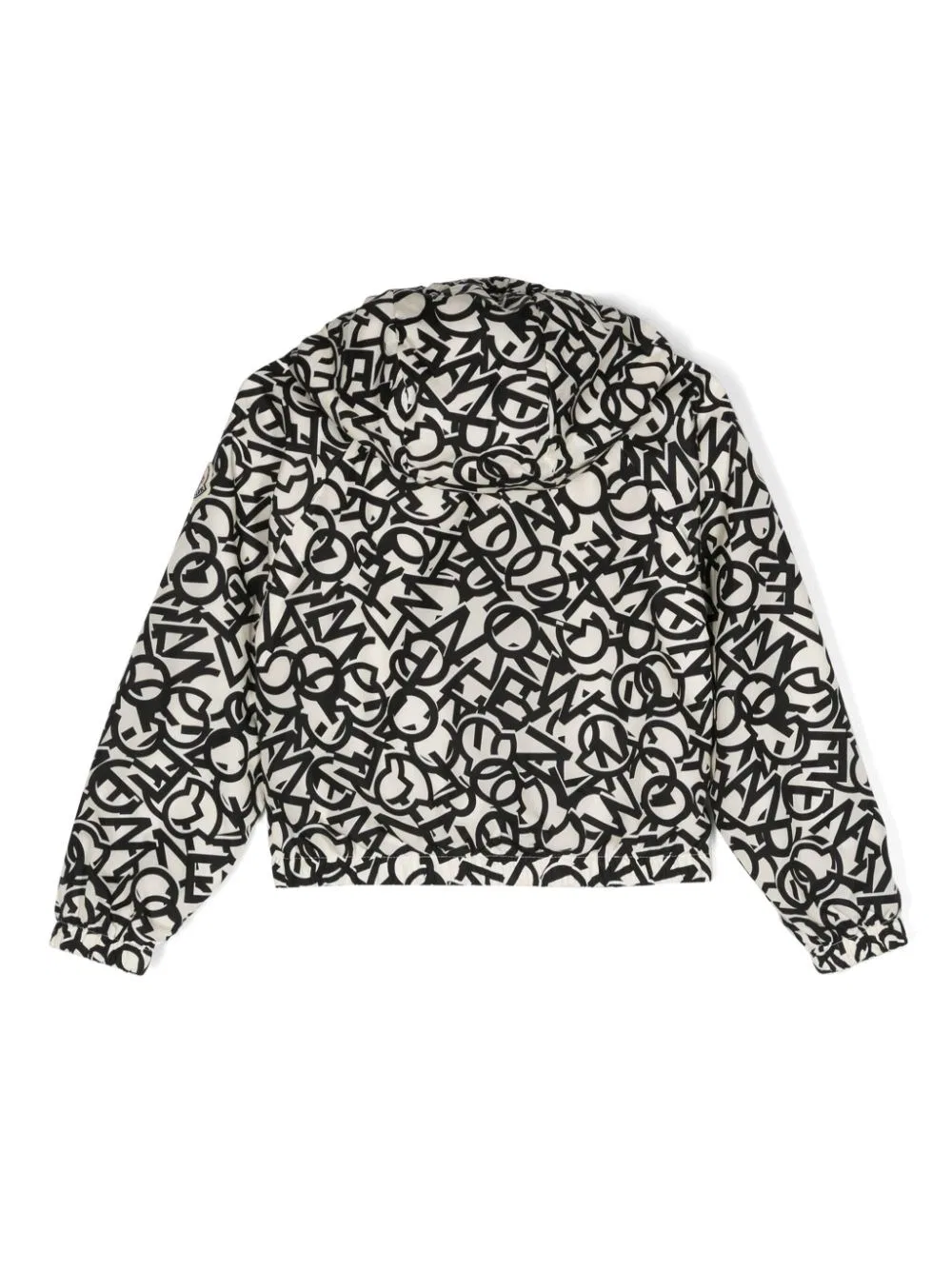 Куртка детская с капюшоном и принтом Kids Maisha Moncler, Black — фото 2