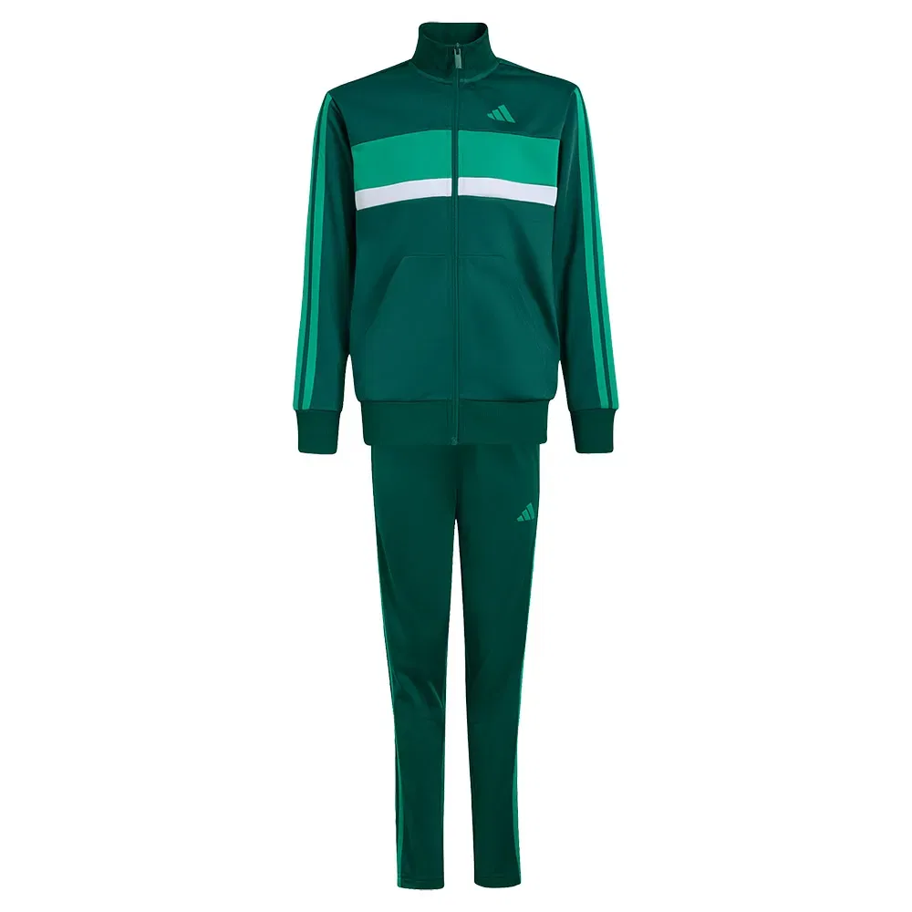 Детский спортивный костюм с принтом Tiberio 3-Stripes Adidas, Green