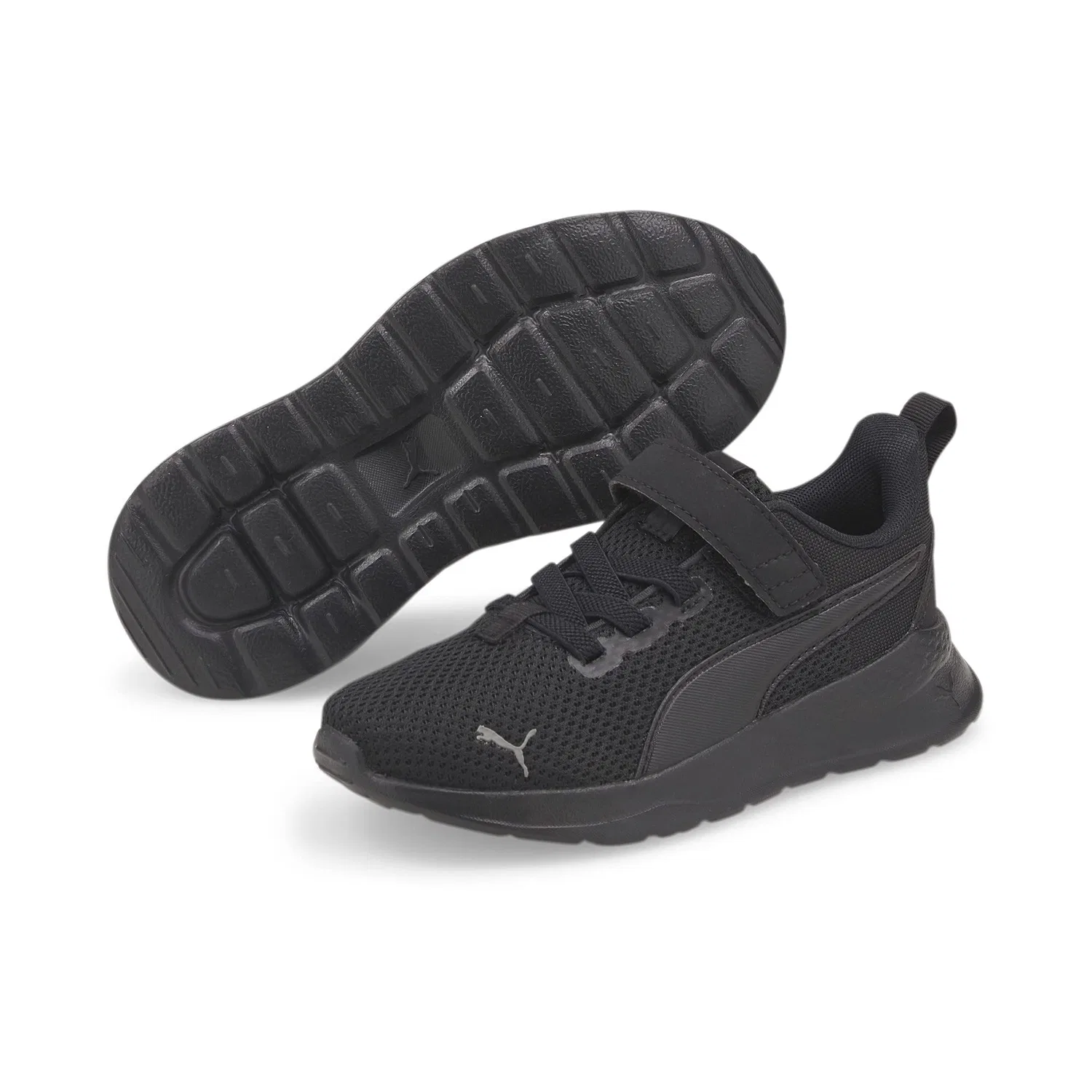 Детские кроссовки для мальчиков с сетчатым верхом Anzarun Lite PUMA PUMA Black Ultra Gray — фото 2