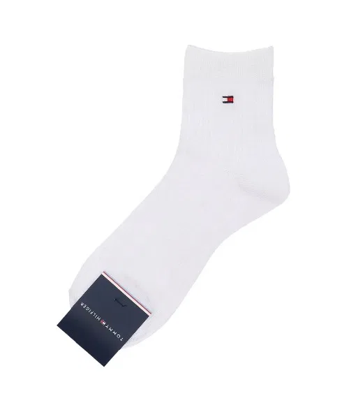Мужские носки с вышивкой логотипа Basic Cable, Tommy Hilfiger, Белый