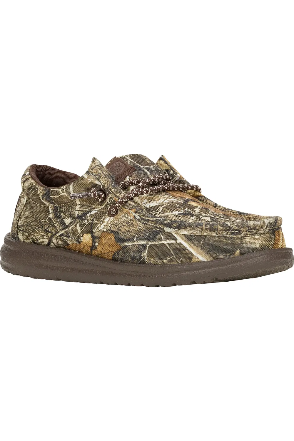 Детские слипоны чакка на мягкой подошве Wally Realtree Edge Hey Dude, Brown/Natural