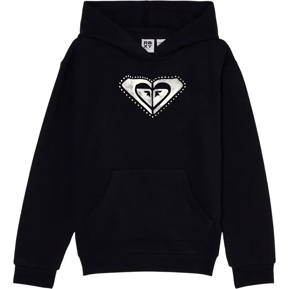 Детское худи для девочек с принтом Roxy Surf Feeling, Black