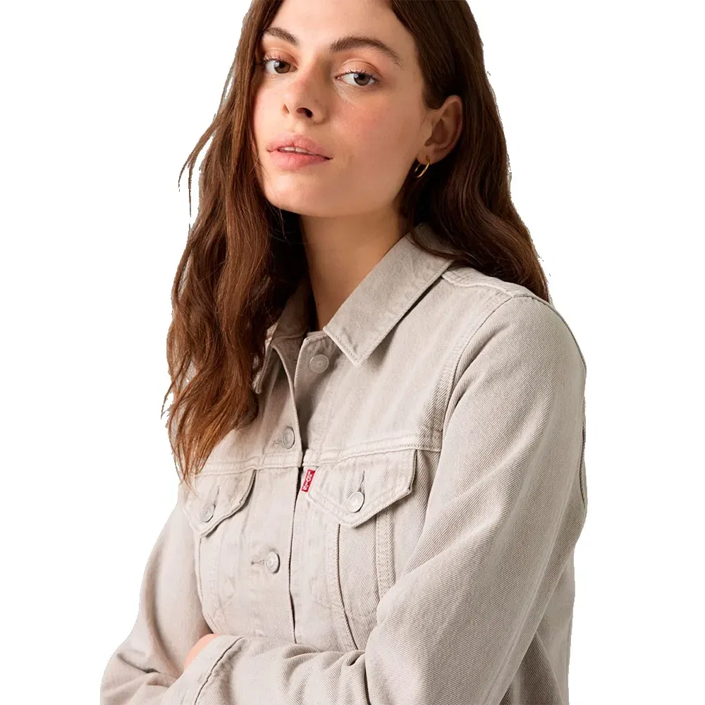 Женская джинсовая куртка Levi's Original Trucker Jacket, Beige — фото 4