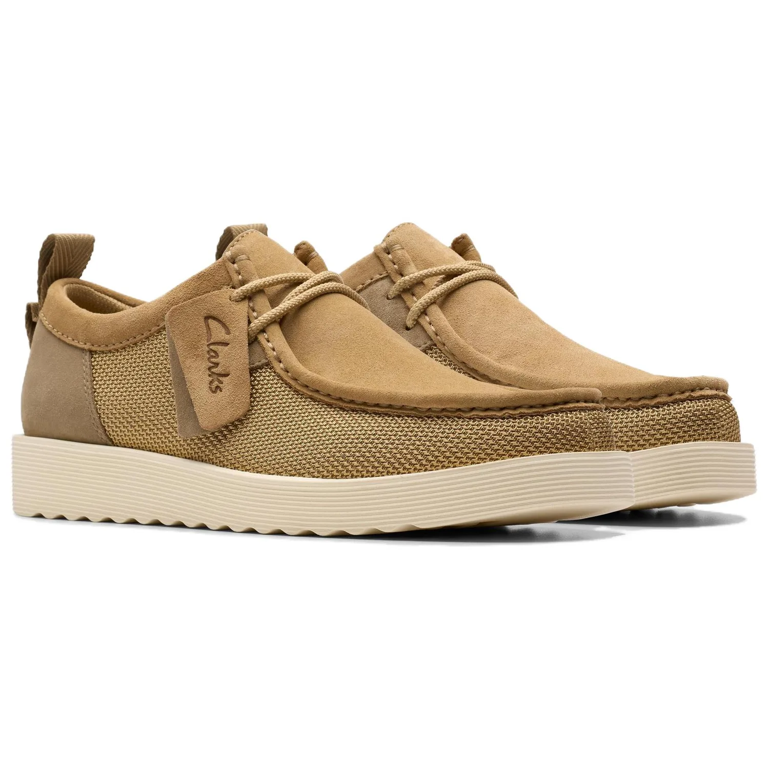 Clarks Wallabee Suede модные повседневные туфли мужские Brown — фото 4