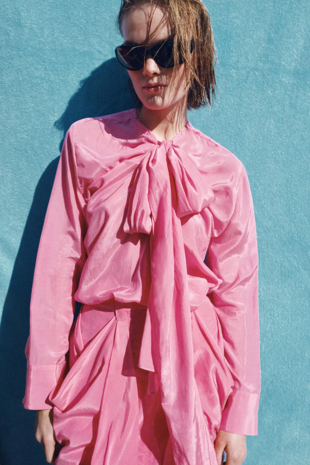 Мини-юбка-карго из коллекции ZW ZARA, Bubble Gum — фото 4