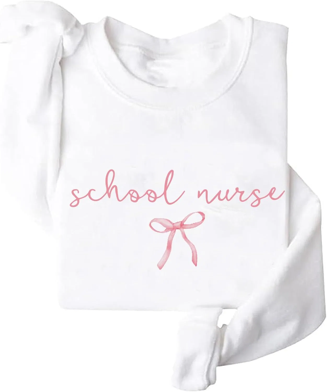 Женский свитшот с принтом School Nurse, белый