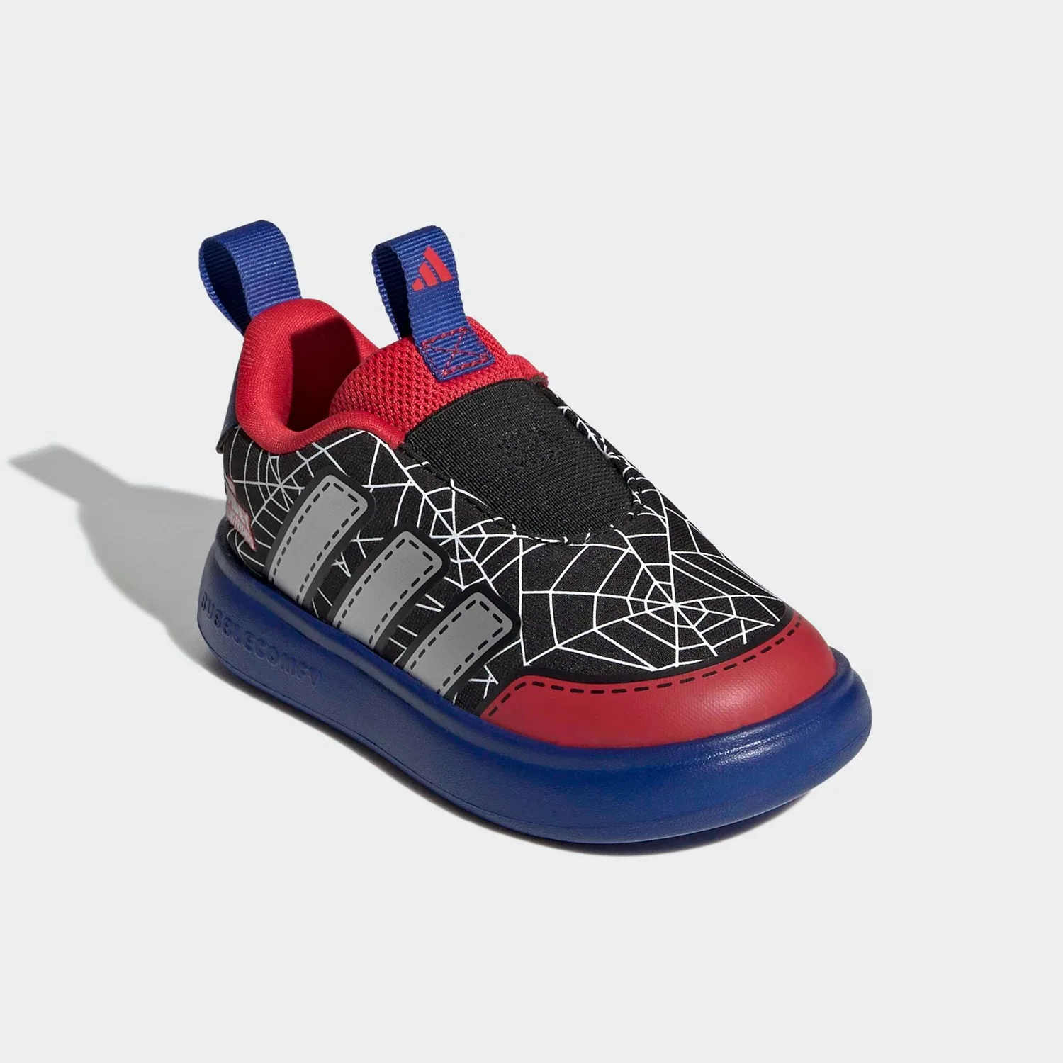 Детские спортивные кроссовки с очень легкой подошвой Adidas Sportswear, Core Black/Silver Metallic/Royal Blue