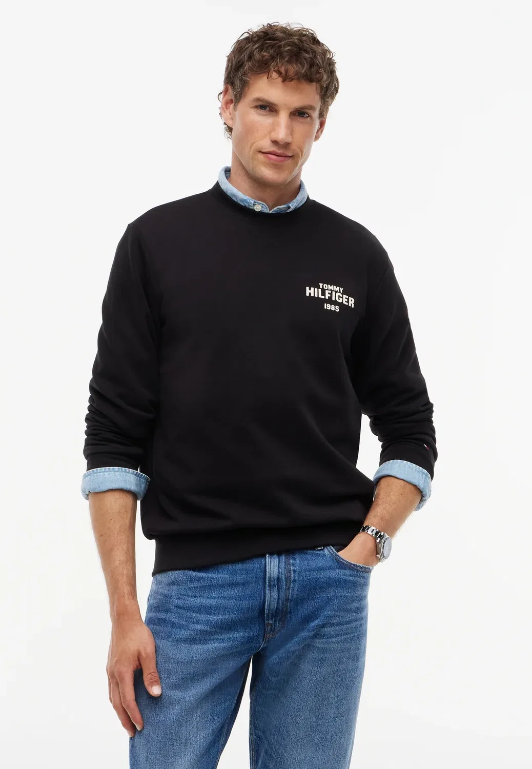 Свитшот Crew Tommy Hilfiger, Black