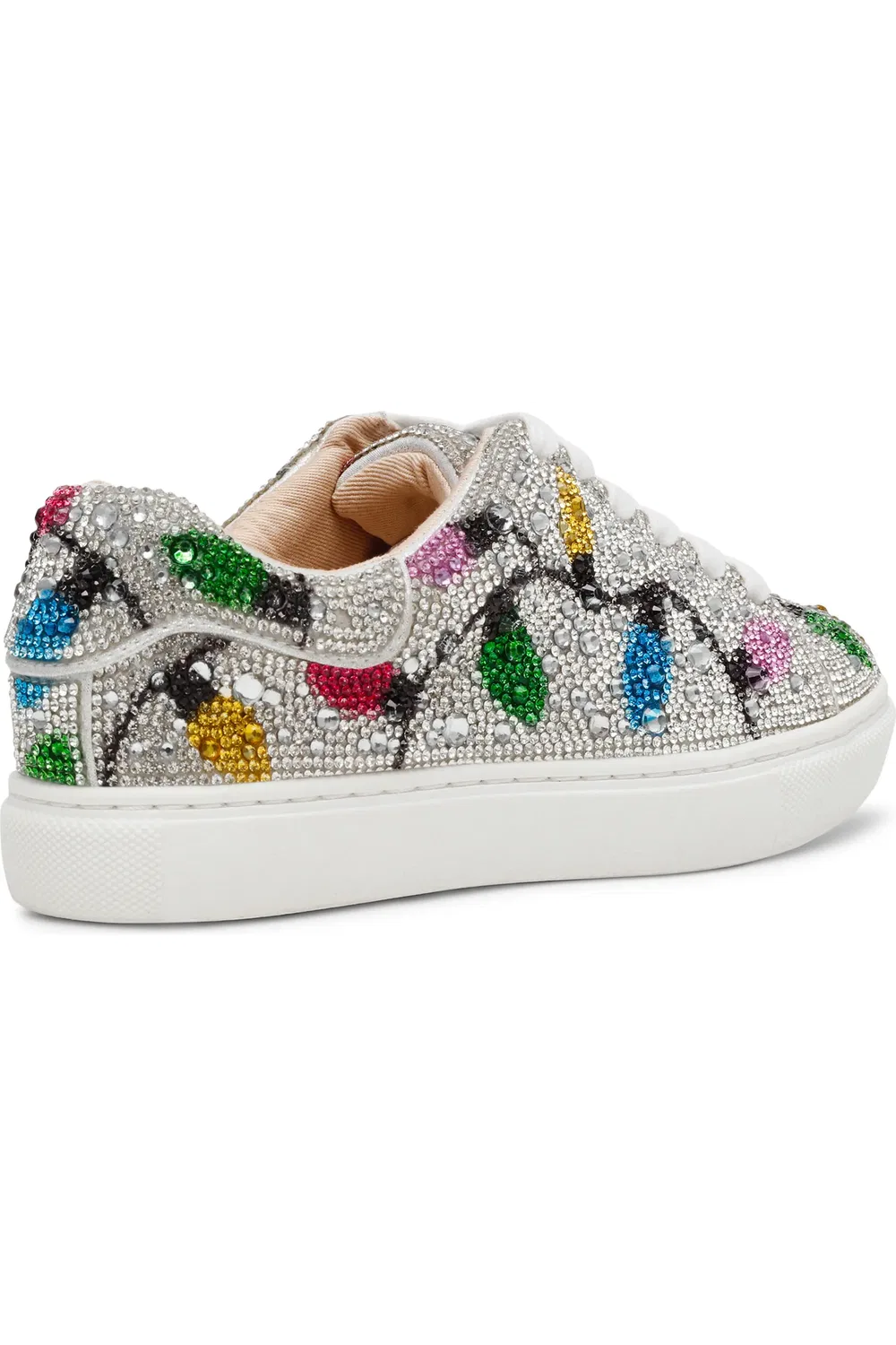 Кроссовки детские с кристаллами Sidny Betsey Johnson, Multi Lights — фото 2