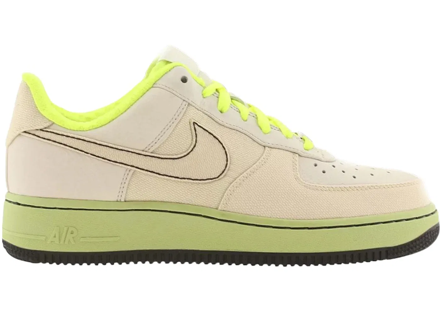 Детские кроссовки Lifestyle Nike Air Force 1 Low Premium, Light Bone/Light Bone-Volt