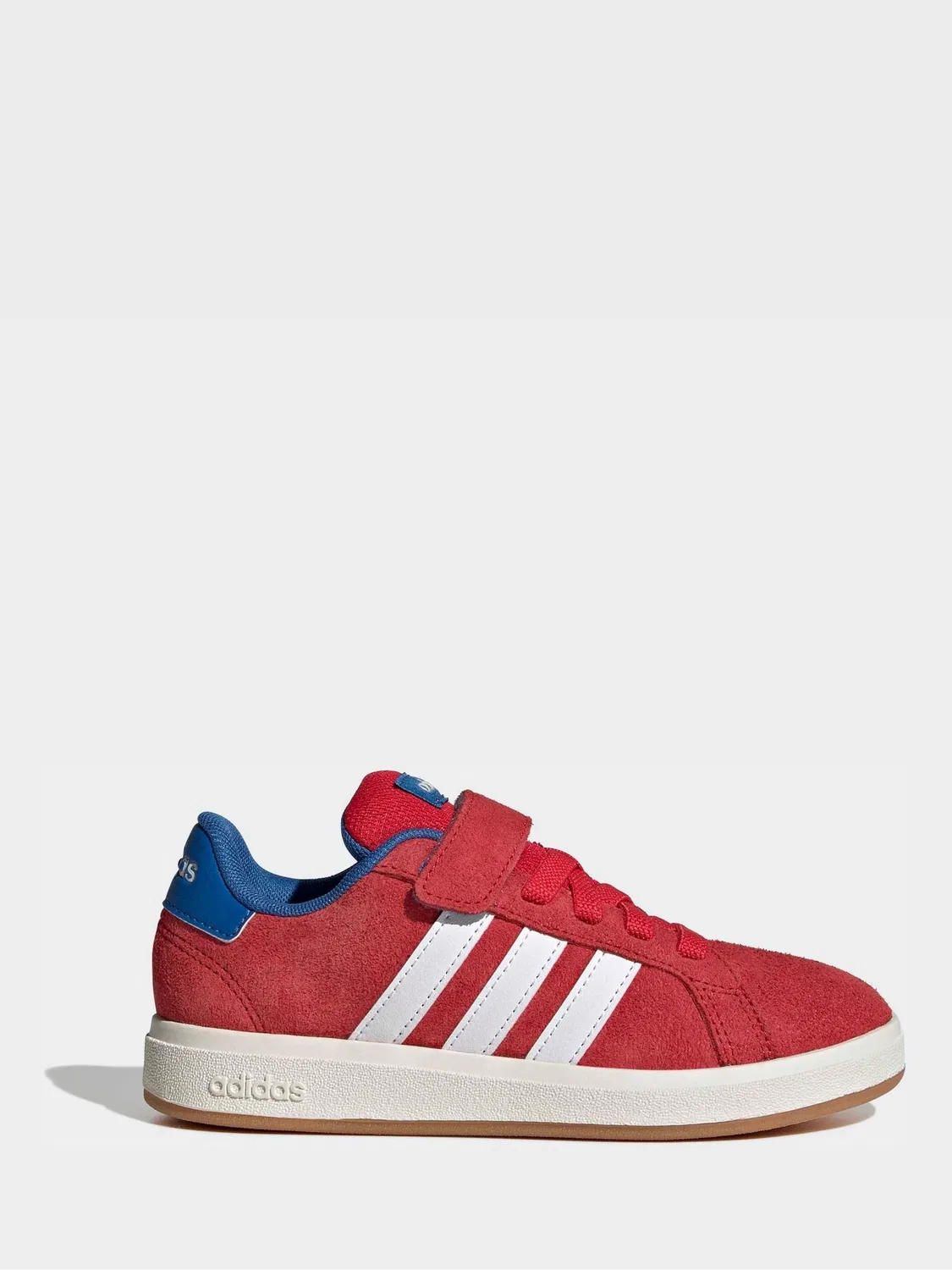 Кроссовки детские adidas Grand Court 00s на эластичной шнуровке, красные — фото 4