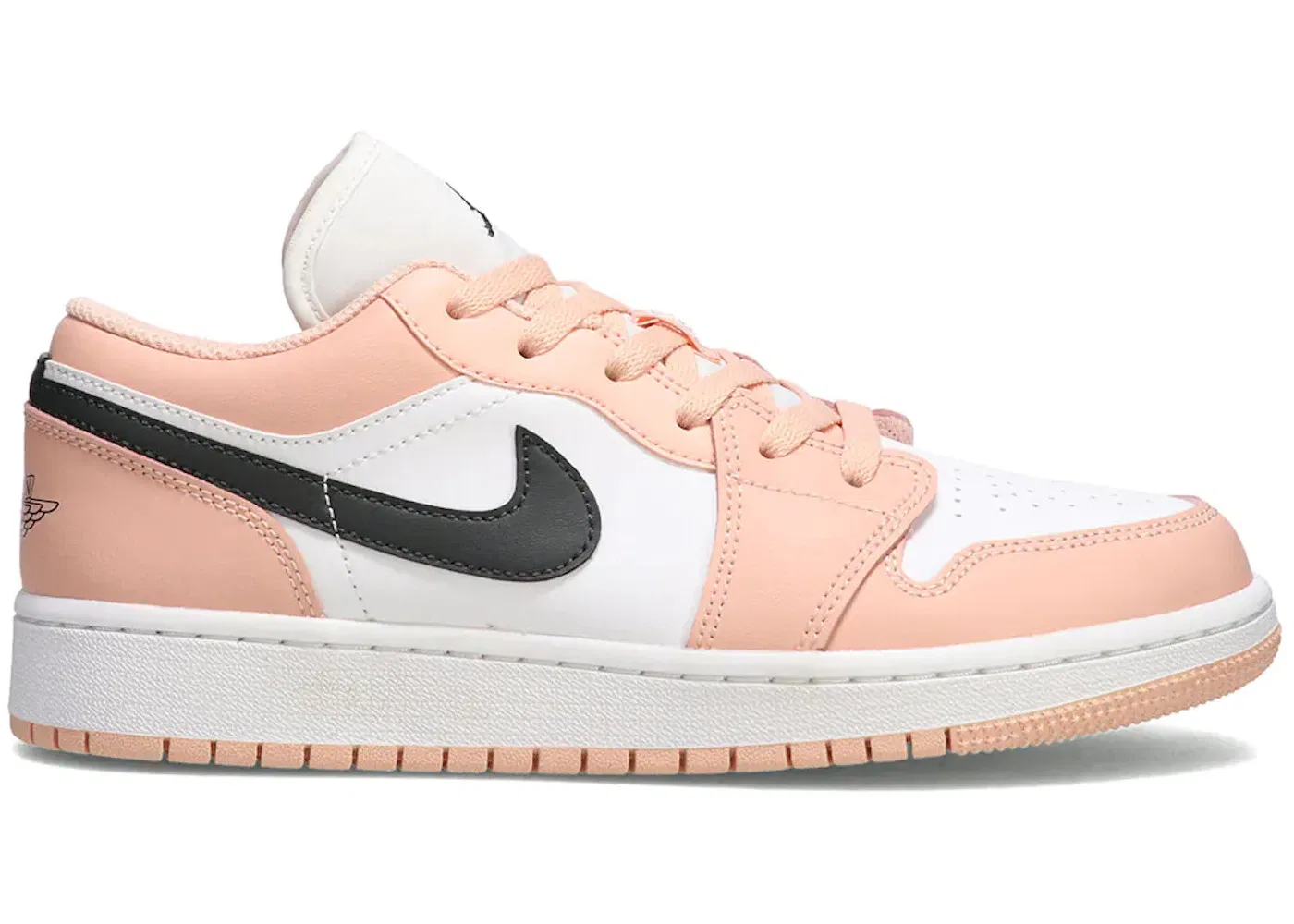 Детские кроссовки Lifestyle с перфорированным носком Jordan 1 Low Jordan, Arctic Orange/White-Anthracite