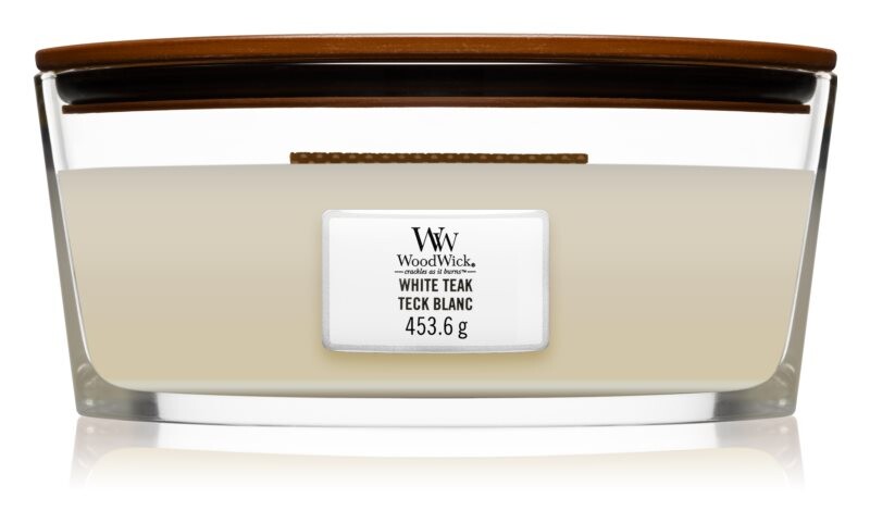 

Ароматическая свеча Woodwick White Teak