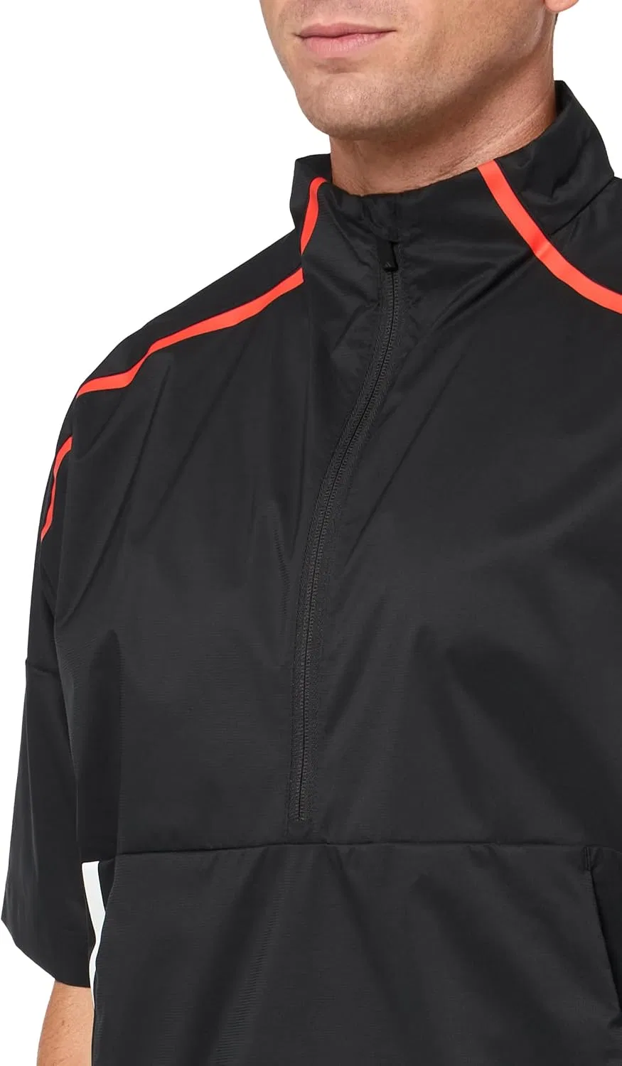 Мужская куртка с коротким рукавом и полузамком adidas, чёрный — фото 3