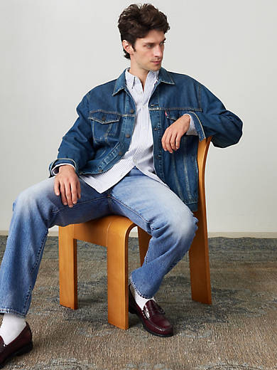 

Аутентичная рубашка на пуговицах Levi's, цвет True Blue - Blue