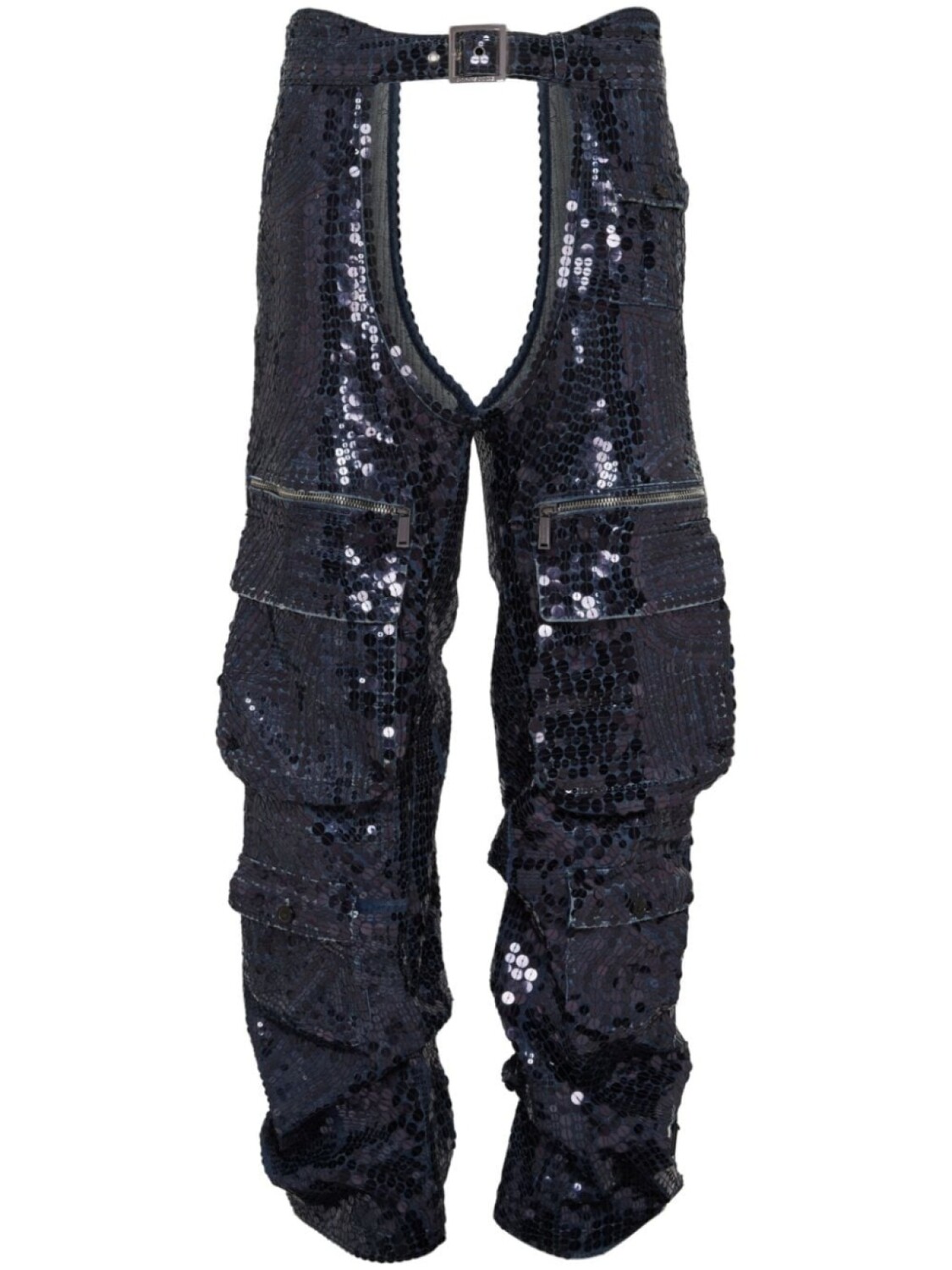 

DSQUARED2 брюки карго с пайетками, синий