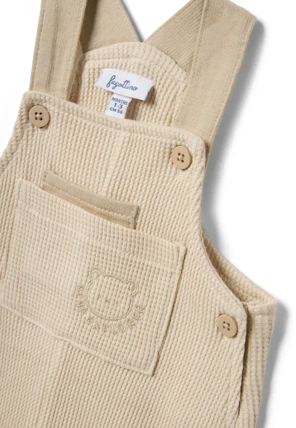 Комбинезон хлопковый Ovs beige, бежевый — фото 3