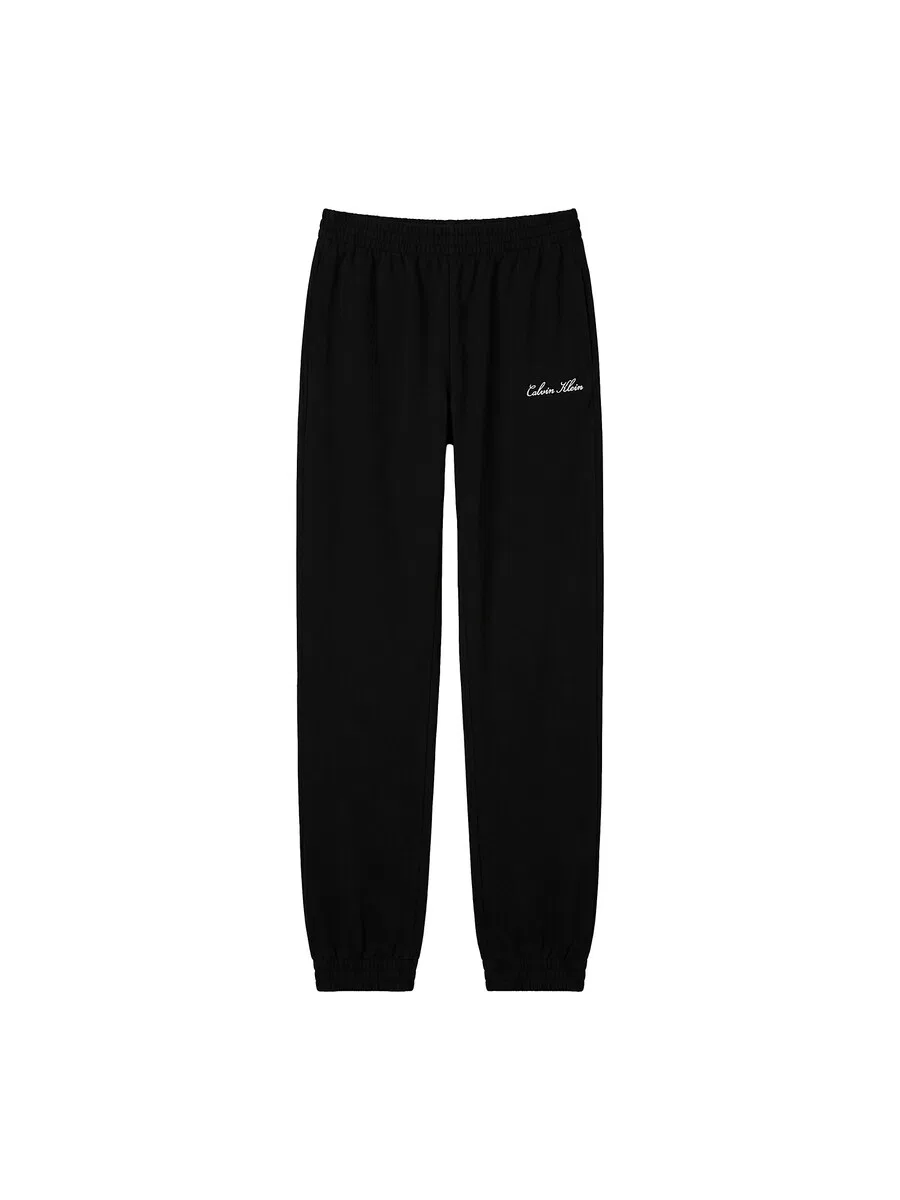 Зауженные брюки Calvin Klein со складками спереди, черные