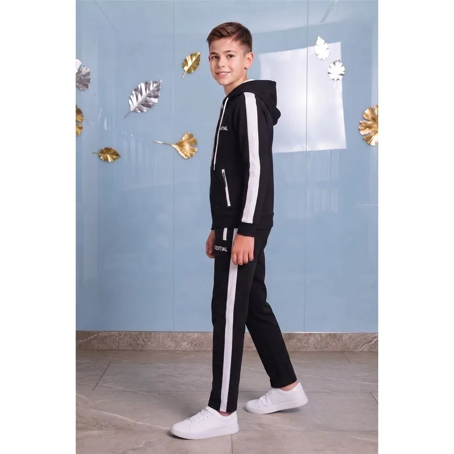 Детский спортивный костюм с капюшоном и принтом Potential Pina Kids, Синий — фото 2
